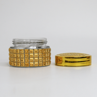 100ml 150ml Round Candy Bottle Empty Saffron Glass Bottle with Screw Cap