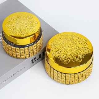 100ml 150ml Round Candy Bottle Empty Saffron Glass Bottle with Screw Cap