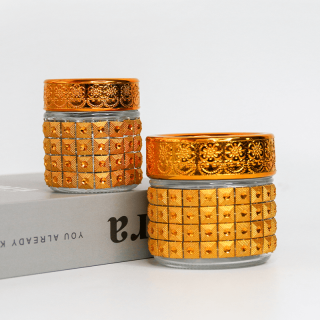 50ml 100ml Toples Kaca Bulat Silinder Mewah Toples Bumbu Saffron Merah