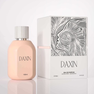 Custom 100ml Luxury Pink Perfume Glass Bottle with Packaging Box