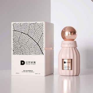 Female 50ml Luxury Perfume Bottle Cap with Box