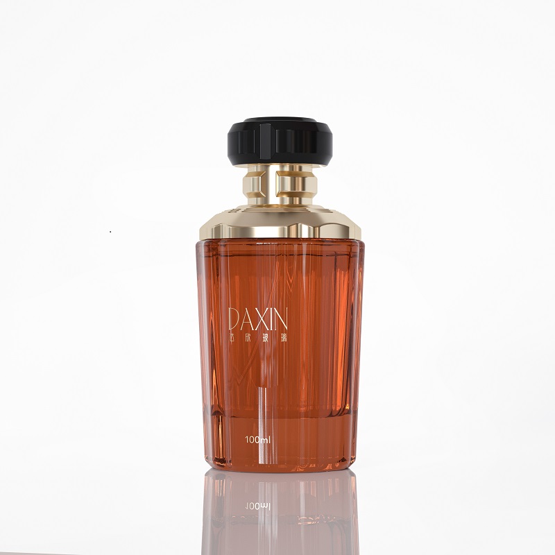 Botol Minyak Wangi Tersuai 100ml Botol Kaca Minyak Wangi Hitam Mewah Lelaki dan Wanita Baharu