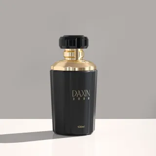 Botella de cristal de perfume negra de lujo de encargo de los nuevos hombres y de las mujeres de la botella de perfume 100ml