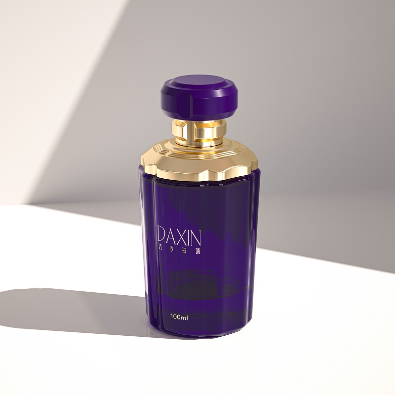 Black Perfume Glass Bottle