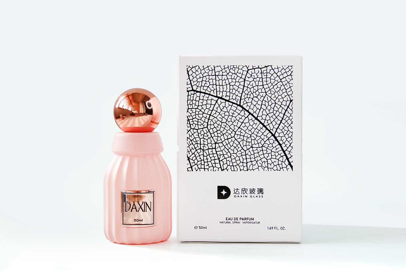50 ml rosa Parfümflasche