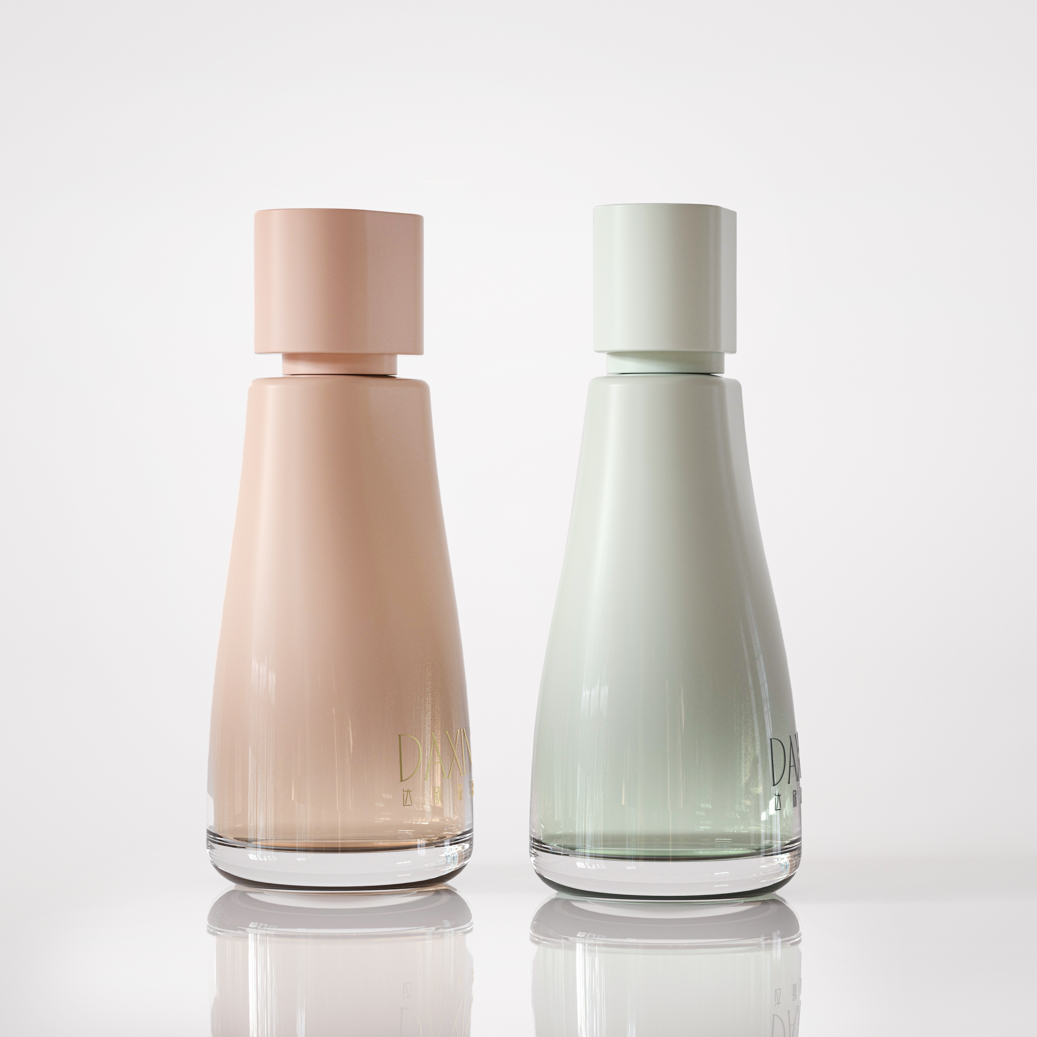 Botol Parfum Kaca Mewah yang Dipersonalisasi 100ml dengan Desain Botol Parfum Bergelombang