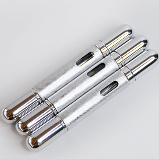 Atomiseur de parfum utilisable à deux extrémités de 10ml, Mini flacon pulvérisateur de parfum rechargeable avec perles Anti-fuite