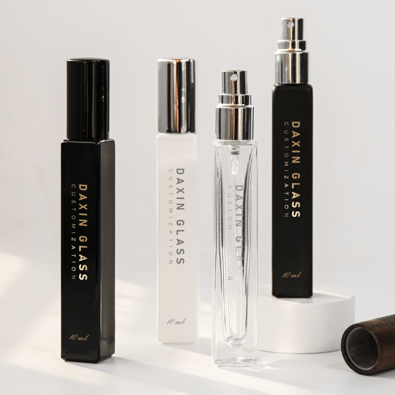 재사용 가능한 투명 10ml 미니 향수 스프레이 병 (유리 스프레이 분무기)