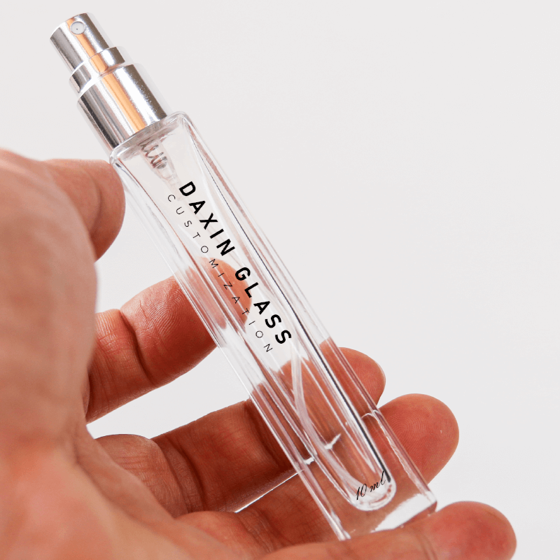 재사용 가능한 투명 10ml 미니 향수 스프레이 병 (유리 스프레이 분무기)