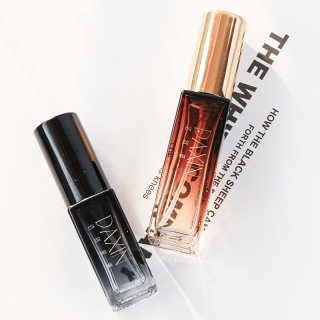 Square Shaped Glass Perfume Bottle with Wooden Cap 5ml 10ml