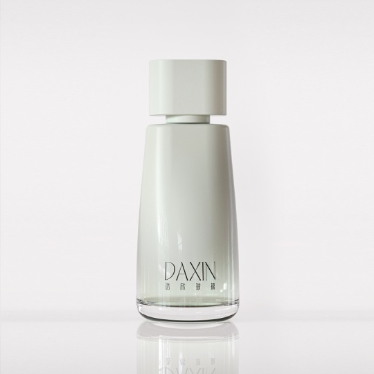 Bottiglie di profumo vuote in vetro decorativo di lusso da 100 ml, verde smerigliato