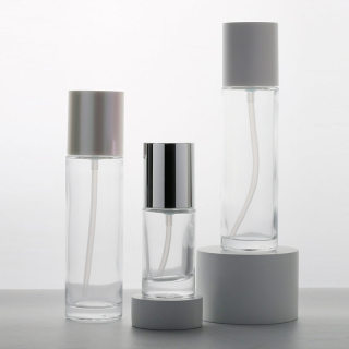 Flacone per siero in vetro di lusso Flacone con pompa per siero da 30 ml Flacone per siero con olio da 100 ml