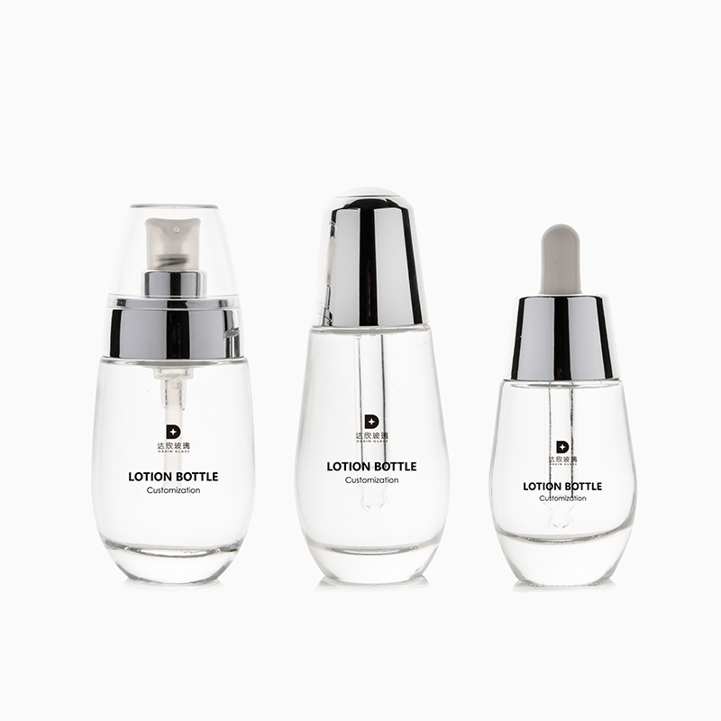 Botol Serum Wajah Kosmetik Kaca, Botol Pipet Minyak Esensial Rambut Mewah Kosong Kustom