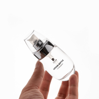 Bottiglie di siero cosmetico per il viso in vetro Flacone contagocce di olio essenziale per capelli di lusso vuoto personalizzato