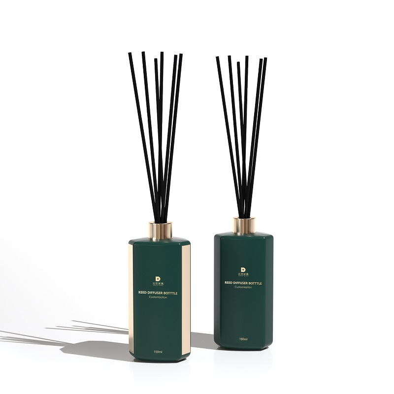Botol Diffuser Aromaterapi Kaca Isi Ulang Kosong dengan Stik Serat