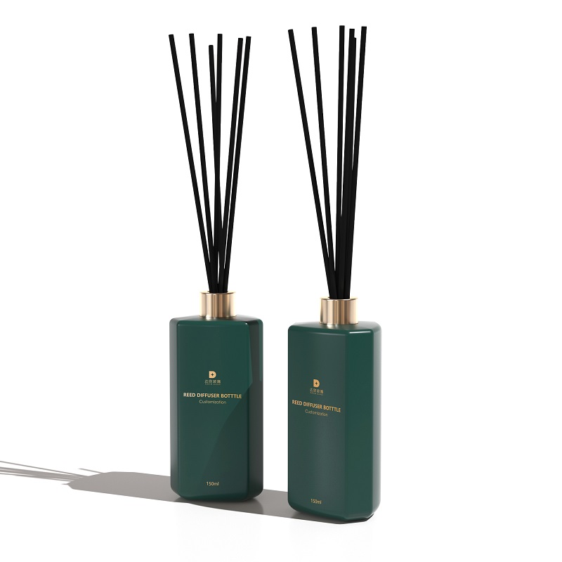 Botol Diffuser Aromaterapi Kaca Isi Ulang Kosong dengan Stik Serat