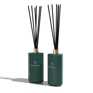 Botol Pengharum Botol Aromaterapi Kaca Isi Ulang Kosong dengan Stik Serat