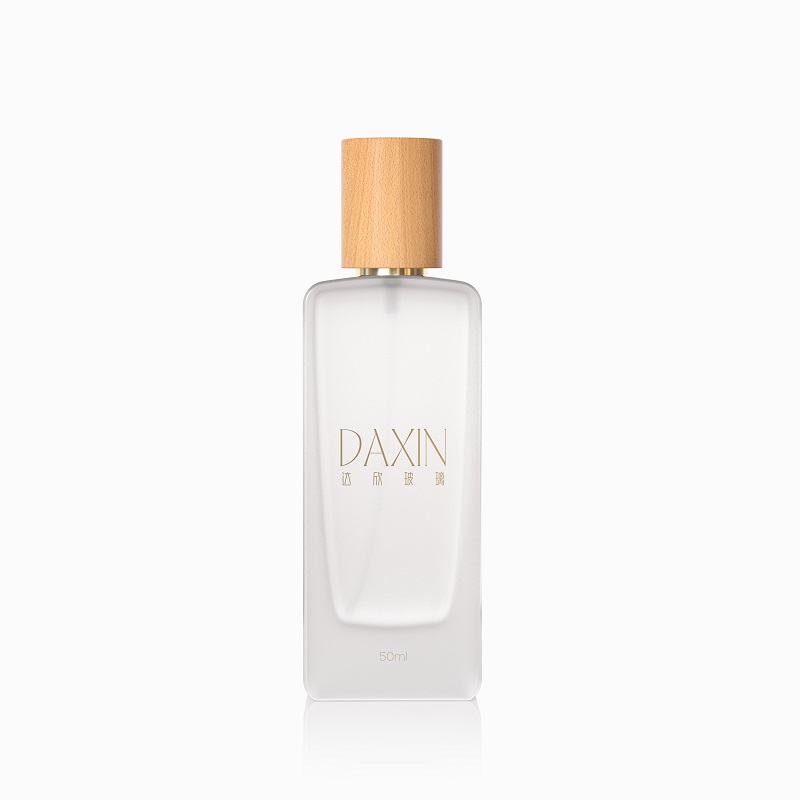 50 ml Hochwertiger, originaler, transparenter und personalisierbarer Parfümflakon mit Crimpverschluss (männlich/weiblich).