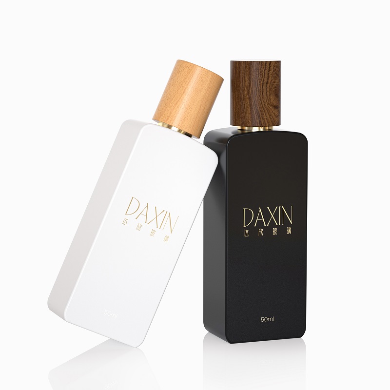 50 ml Hochwertiger, originaler, transparenter und personalisierbarer Parfümflakon mit Crimpverschluss (männlich/weiblich).