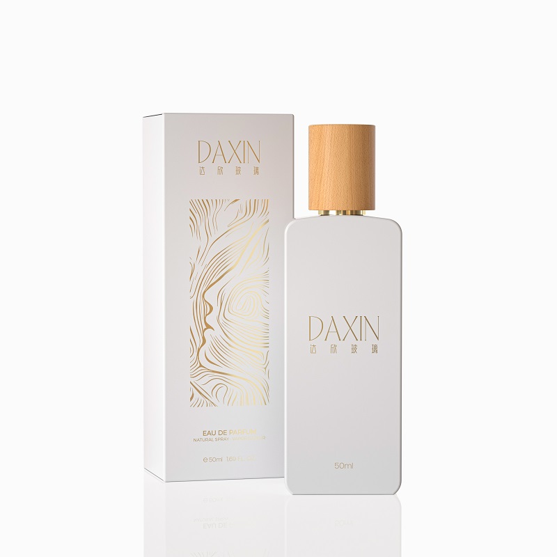 50 ml Hochwertiger, originaler, transparenter und personalisierbarer Parfümflakon mit Crimpverschluss (männlich/weiblich).