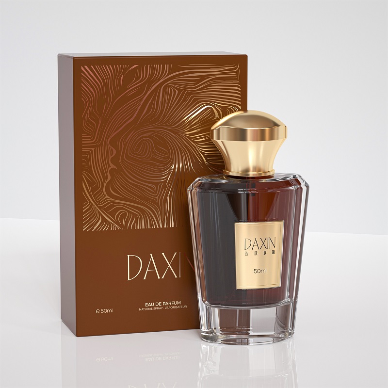Cosméticos de lujo personalizados de alta gama. Frasco de perfume de vidrio vacío de 50 ml para hombre con caja.