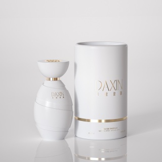 Luxury Refillable Empty 50ml Glass Cylinder Perfume Spray Bottle with Gift Box Packaging