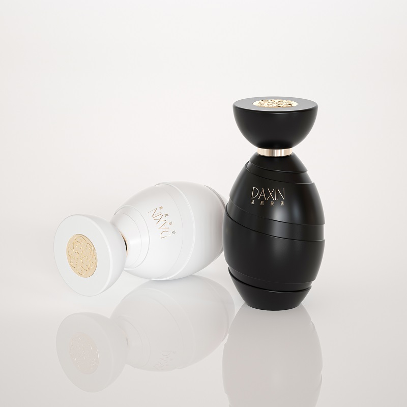 Botol Semprot Parfum Silinder Kaca Kosong 50ml Mewah yang Dapat Diisi Ulang dengan Kemasan Kotak Hadiah