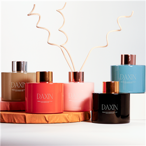 Flacone con diffusore a bastoncini di lusso in vaso di vetro per fragranze per olio domestico 120 ml 130 ml