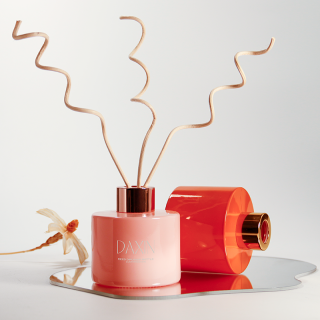 Flacone con diffusore a bastoncini di lusso in vaso di vetro per fragranze per olio domestico 120 ml 130 ml