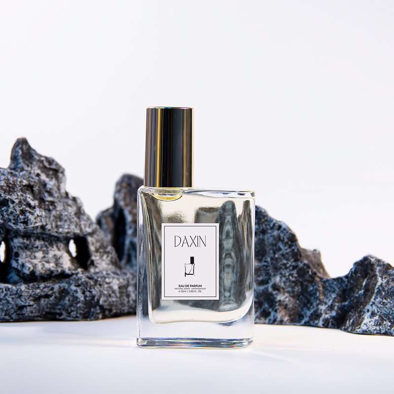 Frasco de perfume de vidrio transparente de 25 ml y 50 ml. Frasco de vidrio cuadrado vacío de 100 ml.