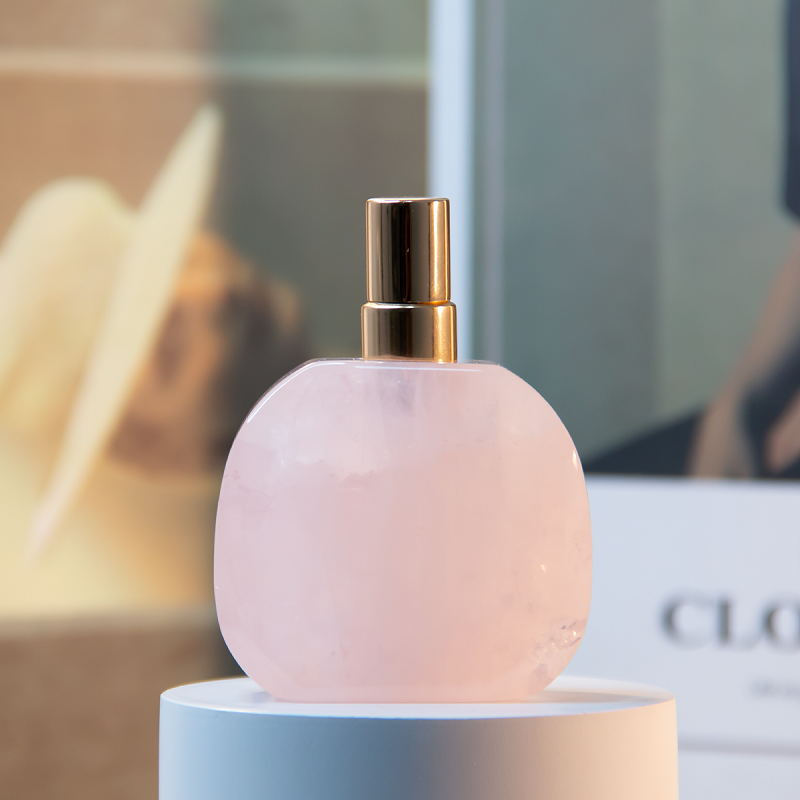 Botol Parfum Mewah Batu Permata Mini Semula Jadi Botol Kristal