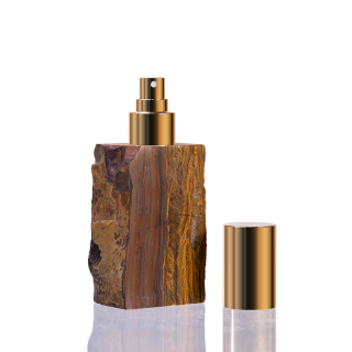 Batu Permata 30ml Botol Parfum Kristal Amber Hijau Tidak Beraturan 40ml
