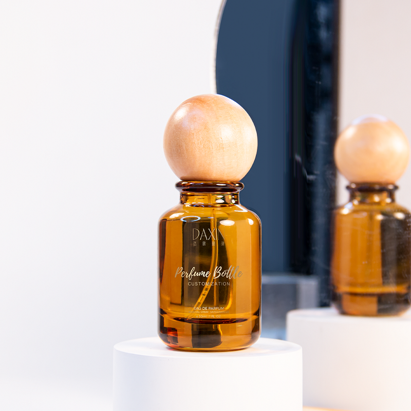 30ml, 50ml, 100ml 유리 향수병, 휴대용 호박색 향수 분무기