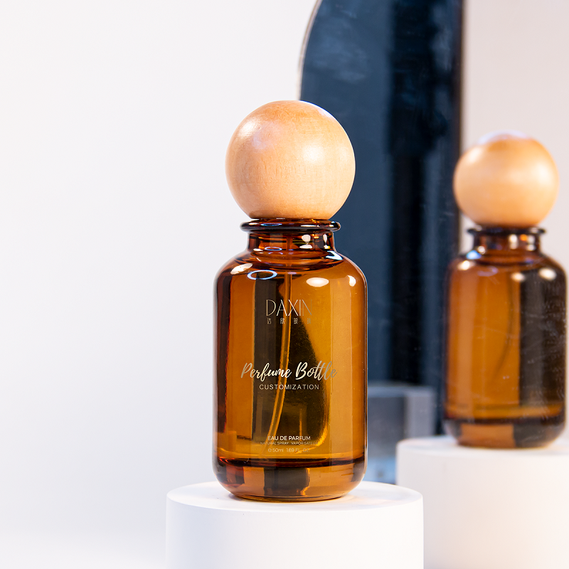 30ml, 50ml, 100ml 유리 향수병, 휴대용 호박색 향수 분무기