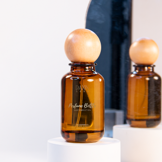 30ml 50ml 100ml Perfume Bottle Glass Portable Amber Color Perfume Atomizer