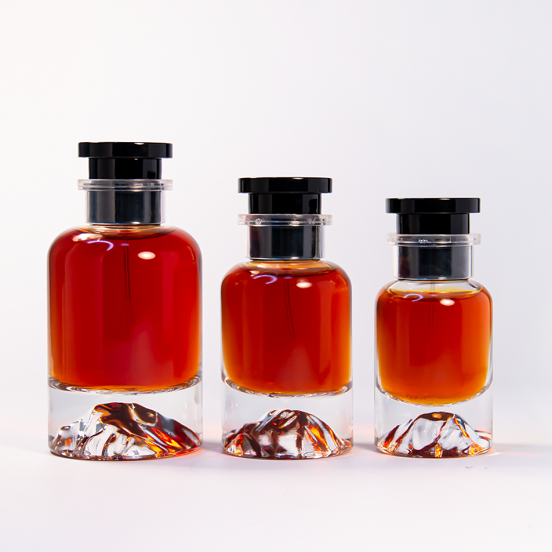 Luxuriöser Parfümflakon, 30 ml, zylindrischer Glasflakon, 50 ml