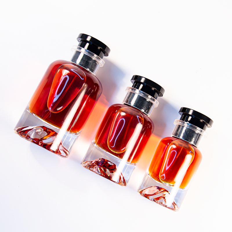 Luxuriöser Parfümflakon, 30 ml, zylindrischer Glasflakon, 50 ml