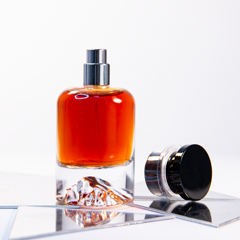 Luxuriöser Parfümflakon, 30 ml, zylindrischer Glasflakon, 50 ml
