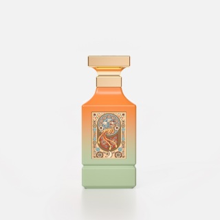 Desain Botol Parfum Kaca Buram Warna Bertahap 30ml 50ml 100ml