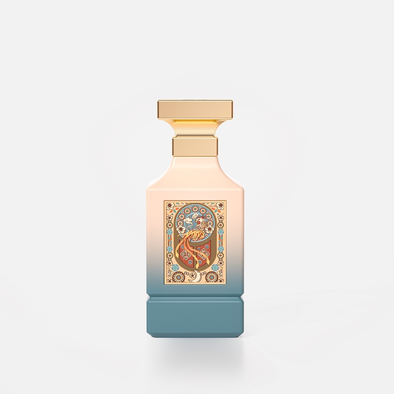 Desain Botol Parfum Kaca Buram dengan Gradasi Warna 30ml, 50ml, 100ml