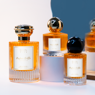 Botol Parfum Mewah Bulat Transparan 30ml, 50ml, 100ml