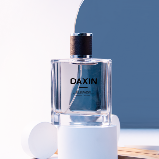 Botol Kaca Parfum Persegi Bening Mewah 100ml dengan Tutup Pompa Semprot