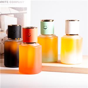 Wholesale Simple Round Colored 140ml Empty Perfume Bottles Glass Reed Diffuser Bottle for Air Freshener