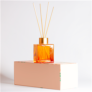 Flacone di diffusore di bastoncini di vetro vuoto di lusso da 60 ml e 100 ml con tappo a vite