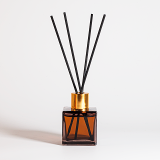 Flacone di diffusore di bastoncini di vetro vuoto di lusso da 60 ml e 100 ml con tappo a vite