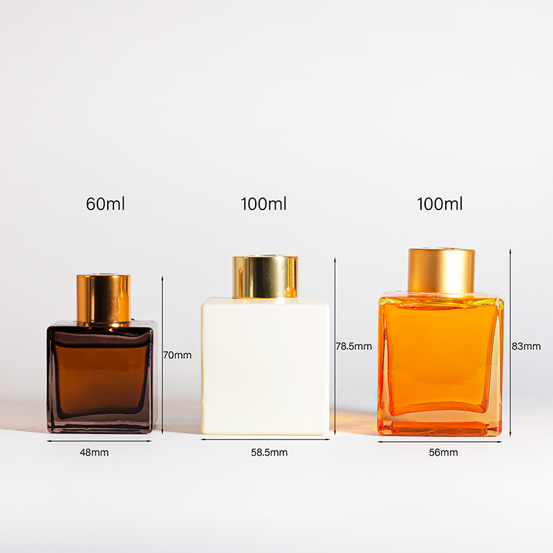 Botol Diffuser Reed Kaca Kosong Mewah 60ml 100ml dengan Tutup Ulir