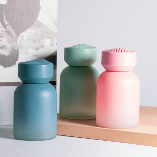 Luxury Vintage 140ml Glass Colorful Air Reed Freshener Diffuser Bottle