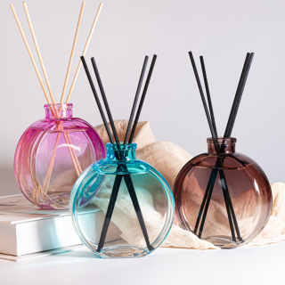 150ml Vuoto Lusso Rotondo Trasparente Bianco Profumo Diffusore Bottiglia di Vetro