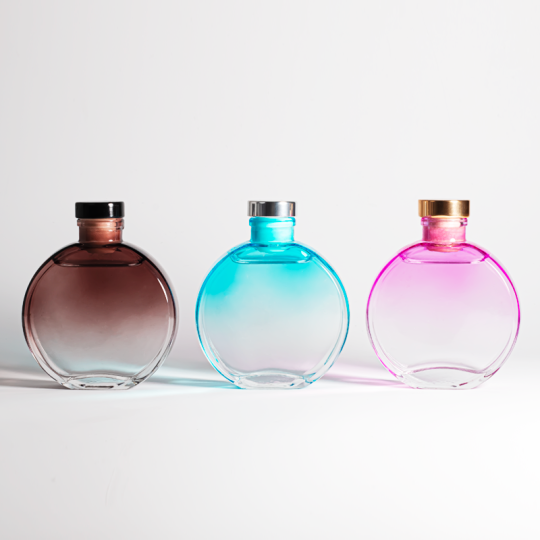 150ml 空豪华圆形透明白色玻璃香水藤条扩散瓶