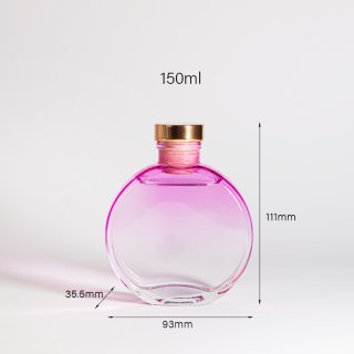 150ml Vuoto Lusso Rotondo Trasparente Bianco Profumo Diffusore Bottiglia di Vetro